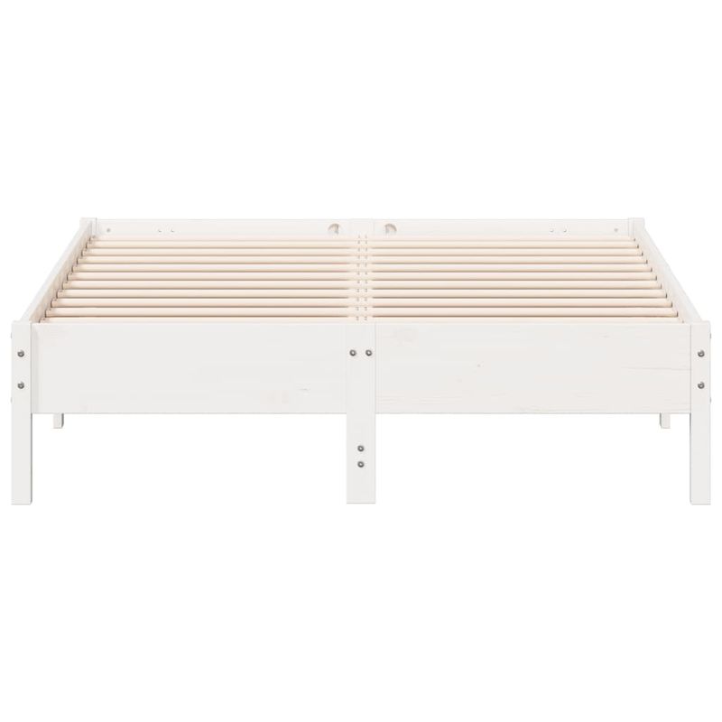 Casa si Gradina - Mobilier - Paturi si accesorii - Paturi - Cadru de pat, alb, 140x190 cm, lemn masiv de pin - Infinity.ro