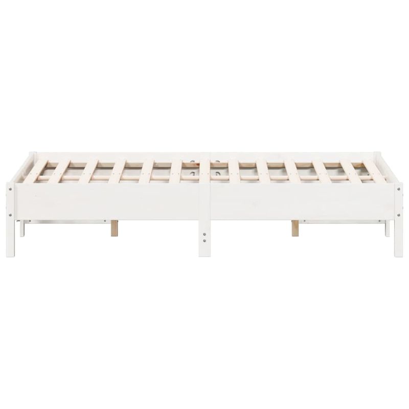 Casa si Gradina - Mobilier - Paturi si accesorii - Paturi - Cadru de pat, alb, 140x190 cm, lemn masiv de pin - Infinity.ro
