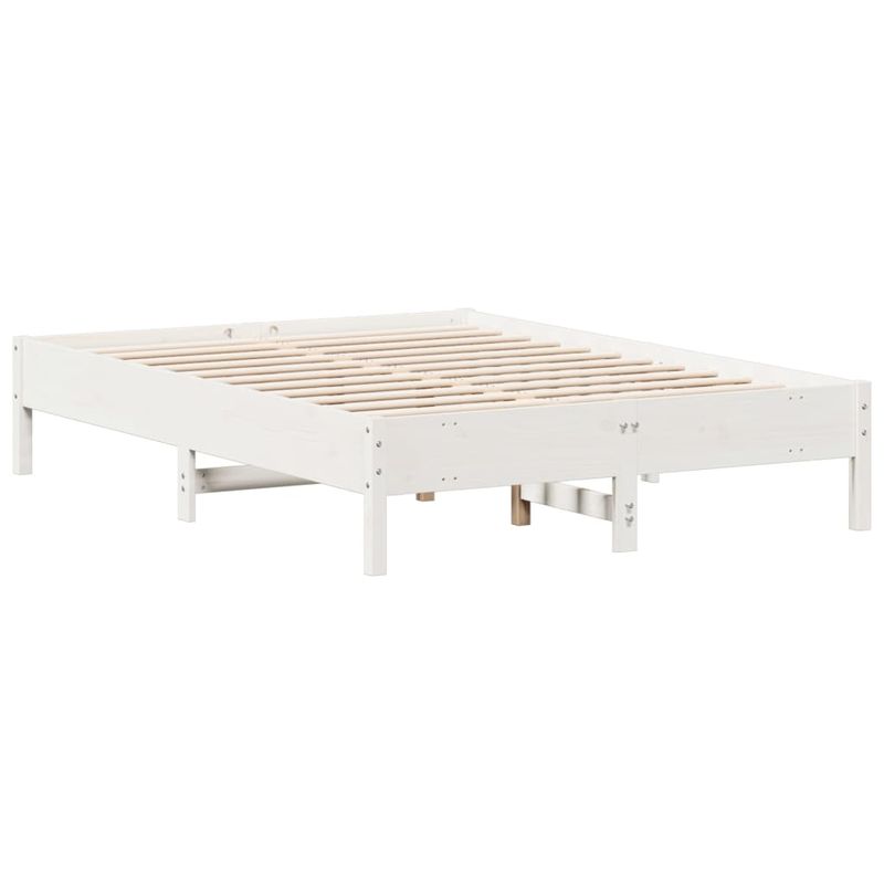 Casa si Gradina - Mobilier - Paturi si accesorii - Paturi - Cadru de pat, alb, 140x190 cm, lemn masiv de pin - Infinity.ro