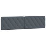 Casa si Gradina - Mobilier - Paturi si accesorii - Paturi - Cadru de pat cu lumini LED, gri inchis, 200x200 cm, catifea - Infinity.ro