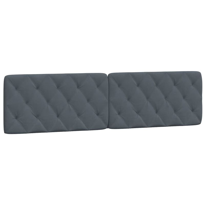 Casa si Gradina - Mobilier - Paturi si accesorii - Paturi - Cadru de pat cu lumini LED, gri inchis, 200x200 cm, catifea - Infinity.ro