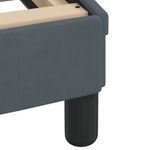 Casa si Gradina - Mobilier - Paturi si accesorii - Paturi - Cadru de pat cu lumini LED, gri inchis, 200x200 cm, catifea - Infinity.ro