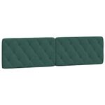 Casa si Gradina - Mobilier - Paturi si accesorii - Paturi - Cadru de pat cu lumini LED, verde inchis, 200x200 cm, catifea - Infinity.ro