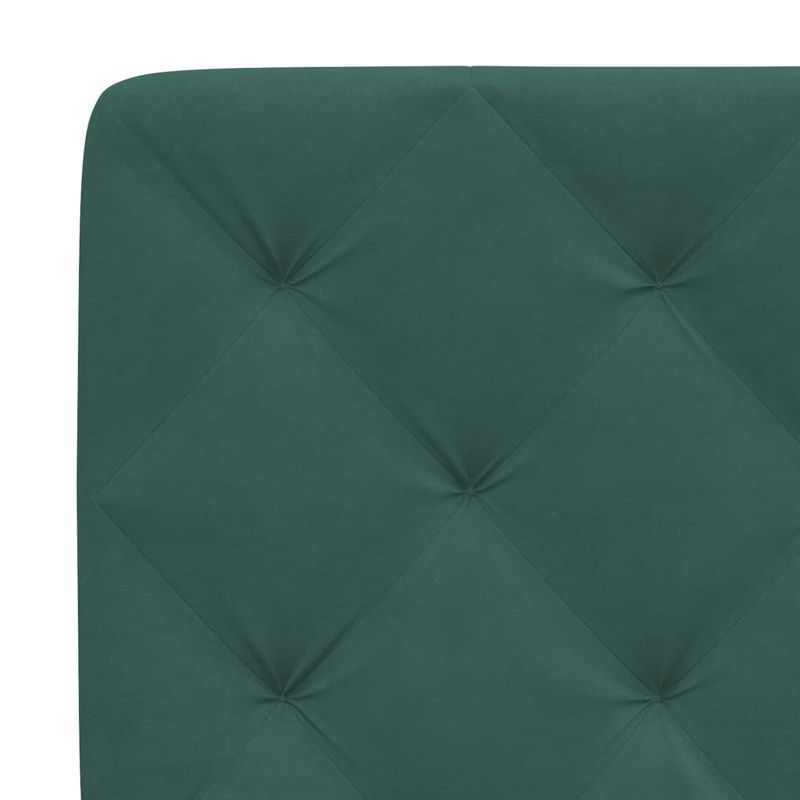 Casa si Gradina - Mobilier - Paturi si accesorii - Paturi - Cadru de pat cu lumini LED, verde inchis, 200x200 cm, catifea - Infinity.ro