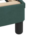 Casa si Gradina - Mobilier - Paturi si accesorii - Paturi - Cadru de pat cu lumini LED, verde inchis, 200x200 cm, catifea - Infinity.ro