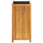 Casa si Gradina - Gradinarit si plante - Plante si ghivece - Ghivece si suporturi - Jardiniera de gradina cu captuseala, 50x50x100 cm, lemn acacia - Infinity.ro