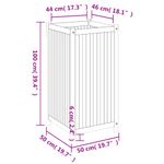 Casa si Gradina - Gradinarit si plante - Plante si ghivece - Ghivece si suporturi - Jardiniera de gradina cu captuseala, 50x50x100 cm, lemn acacia - Infinity.ro