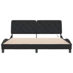 Casa si Gradina - Mobilier - Paturi si accesorii - Paturi - Cadru de pat cu lumini LED, negru, 180x200 cm, catifea - Infinity.ro