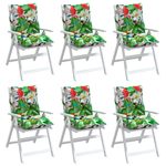 Casa si Gradina - Textile si covoare - Perne si pilote - Perne decorative - Perne scaune cu spatar jos, 6 buc., multicolor, textil oxford - Infinity.ro