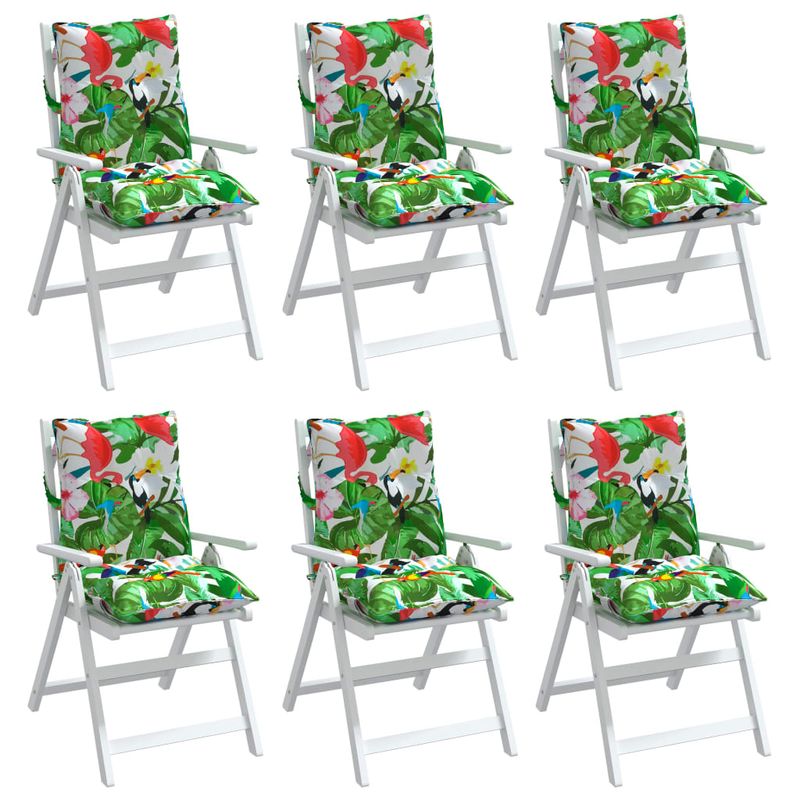 Casa si Gradina - Textile si covoare - Perne si pilote - Perne decorative - Perne scaune cu spatar jos, 6 buc., multicolor, textil oxford - Infinity.ro