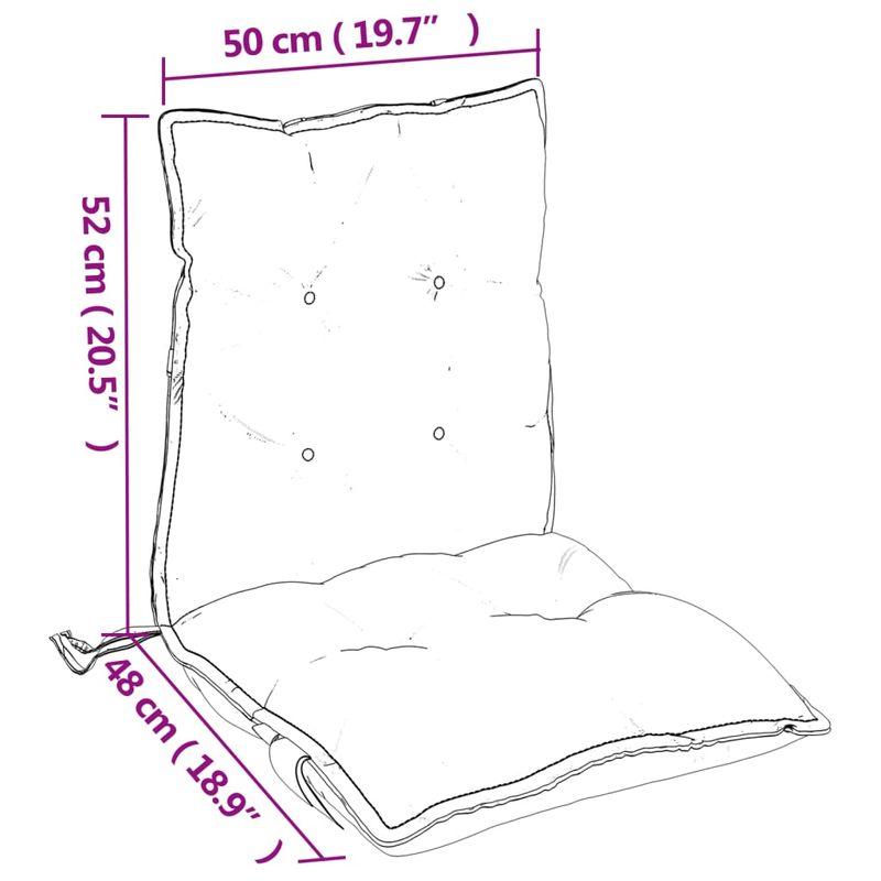 Casa si Gradina - Textile si covoare - Perne si pilote - Perne decorative - Perne scaune cu spatar jos, 6 buc., multicolor, textil oxford - Infinity.ro