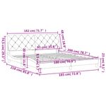 Casa si Gradina - Mobilier - Paturi si accesorii - Paturi - Cadru de pat cu tablie, gri inchis, 180x200 cm, catifea - Infinity.ro