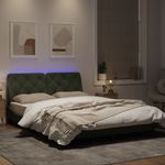 Casa si Gradina - Mobilier - Paturi si accesorii - Paturi - Cadru de pat cu lumini LED, gri deschis, 140x200 cm, catifea - Infinity.ro