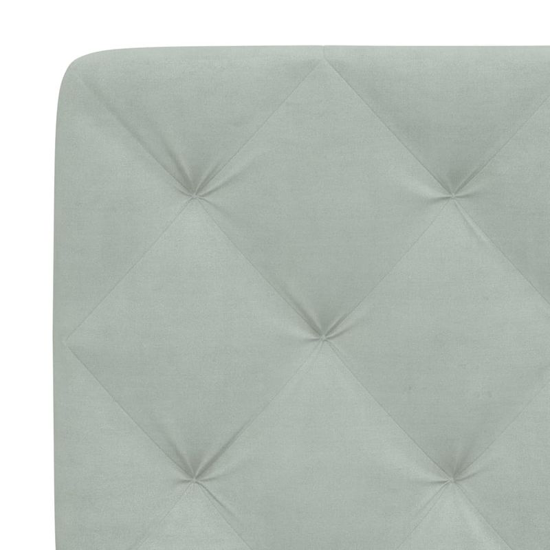 Casa si Gradina - Mobilier - Paturi si accesorii - Paturi - Cadru de pat cu lumini LED, gri deschis, 140x200 cm, catifea - Infinity.ro