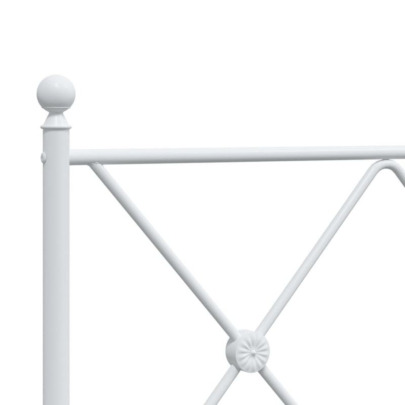 Casa si Gradina - Mobilier - Paturi si accesorii - Accesorii paturi - Tablie de pat metalica, alb, 100 cm - Infinity.ro