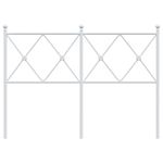 Casa si Gradina - Mobilier - Paturi si accesorii - Accesorii paturi - Tablie de pat metalica, alb, 120 cm - Infinity.ro