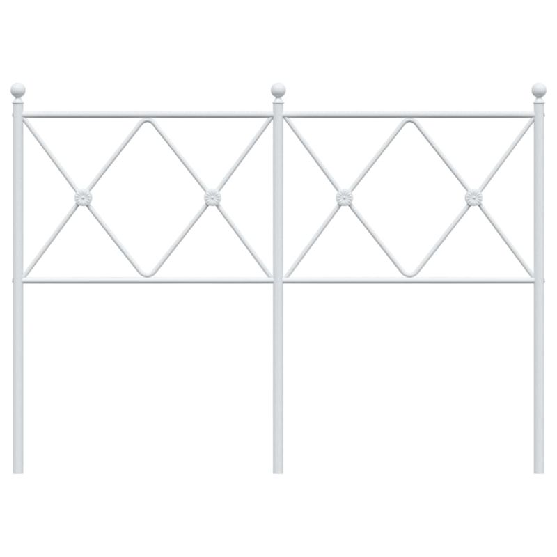 Casa si Gradina - Mobilier - Paturi si accesorii - Accesorii paturi - Tablie de pat metalica, alb, 120 cm - Infinity.ro