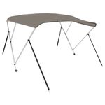 Auto si Moto - Ambarcatiuni - Accesorii ambarcatiuni - Parasolar barca Bimini cu 3 arcuri, gri, 182x184x136 cm - Infinity.ro