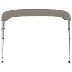 Auto si Moto - Ambarcatiuni - Accesorii ambarcatiuni - Parasolar barca Bimini cu 3 arcuri, gri, 182x184x136 cm - Infinity.ro
