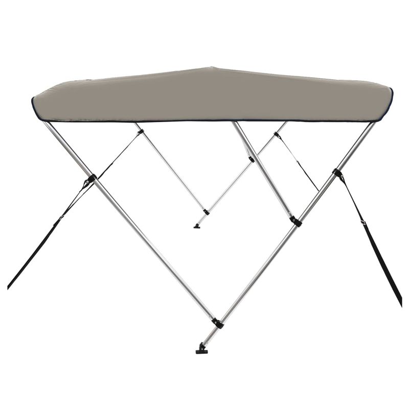 Auto si Moto - Ambarcatiuni - Accesorii ambarcatiuni - Parasolar barca Bimini cu 3 arcuri, gri, 182x184x136 cm - Infinity.ro