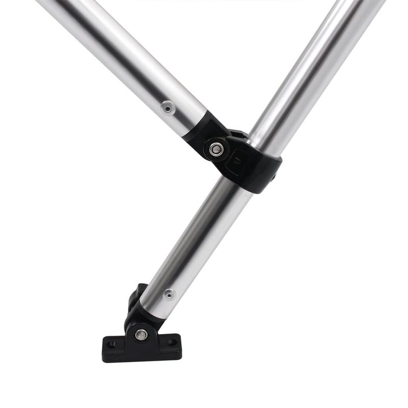 Auto si Moto - Ambarcatiuni - Accesorii ambarcatiuni - Parasolar barca Bimini cu 3 arcuri, gri, 182x184x136 cm - Infinity.ro