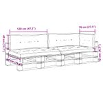 Casa si Gradina - Textile si covoare - Perne si pilote - Perne decorative - Perne pentru paleti, 5 buc., antracit, material textil - Infinity.ro