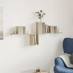 Casa si Gradina - Mobilier - Biblioteci si rafturi - Rafturi - Raft de perete, stejar sonoma, 104,5x10x43 cm, lemn prelucrat - Infinity.ro