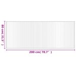 Casa si Gradina - Textile si covoare - Covoare - Covoare casa - Covor dreptunghiular, natural deschis, 80x200 cm, bambus - Infinity.ro