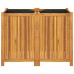Casa si Gradina - Gradinarit si plante - Plante si ghivece - Ghivece si suporturi - Jardiniera de gradina cu captuseala, 100x50x75 cm, lemn acacia - Infinity.ro