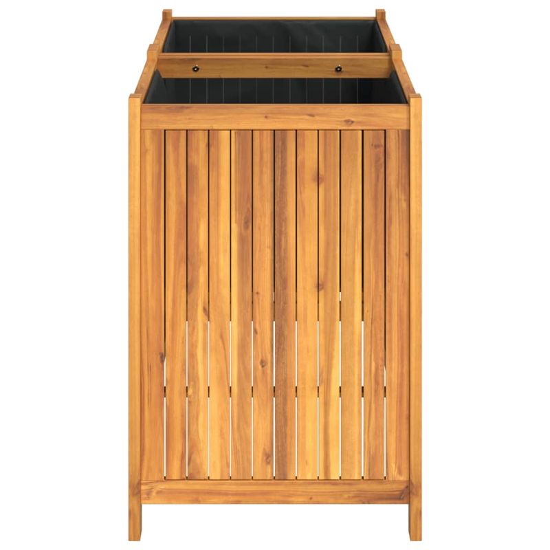 Casa si Gradina - Gradinarit si plante - Plante si ghivece - Ghivece si suporturi - Jardiniera de gradina cu captuseala, 100x50x75 cm, lemn acacia - Infinity.ro