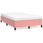 Casa si Gradina - Mobilier - Paturi si accesorii - Paturi - Cadru de pat, roz, 120x190 cm, catifea - Infinity.ro