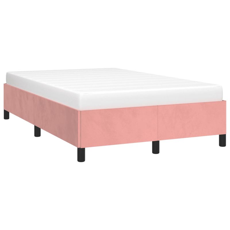 Casa si Gradina - Mobilier - Paturi si accesorii - Paturi - Cadru de pat, roz, 120x190 cm, catifea - Infinity.ro