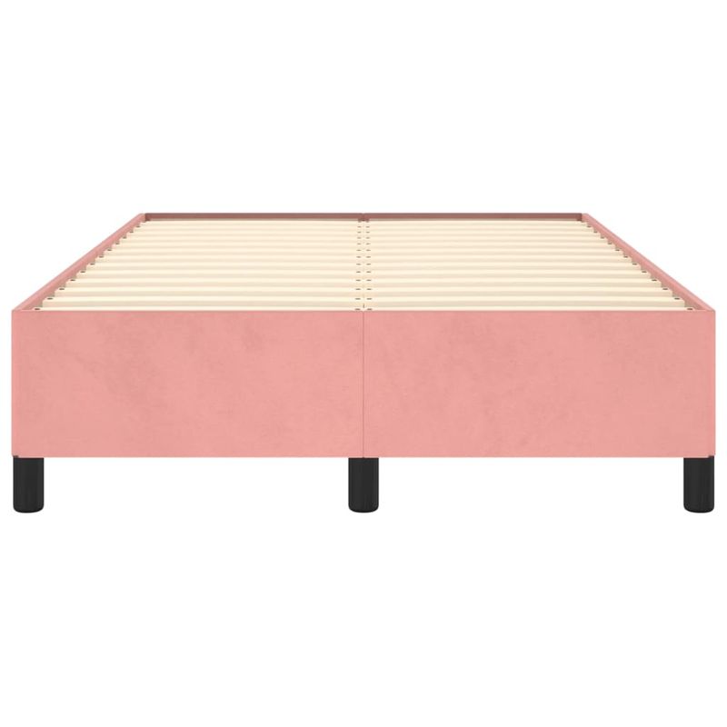 Casa si Gradina - Mobilier - Paturi si accesorii - Paturi - Cadru de pat, roz, 120x190 cm, catifea - Infinity.ro