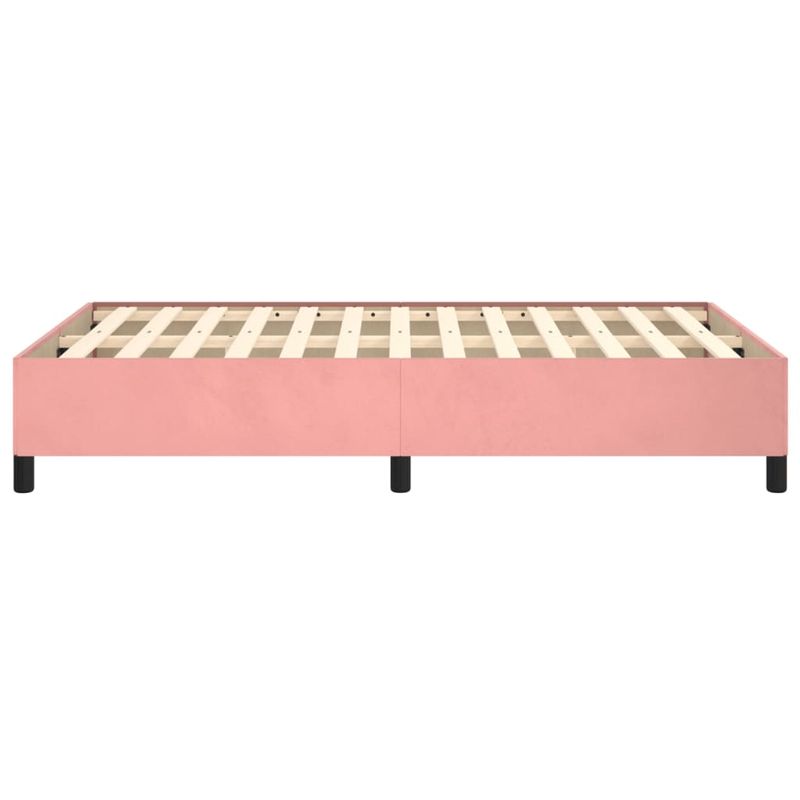 Casa si Gradina - Mobilier - Paturi si accesorii - Paturi - Cadru de pat, roz, 120x190 cm, catifea - Infinity.ro