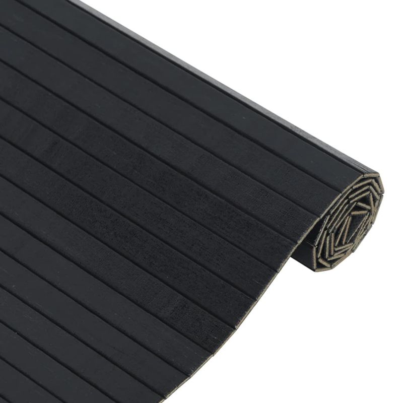 Casa si Gradina - Textile si covoare - Covoare - Covoare casa - Covor dreptunghiular, negru, 60x300 cm, bambus - Infinity.ro