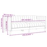 Casa si Gradina - Mobilier - Seturi de mobilier - Seturi living - Set canapele, 2 piese, verde inchis, material textil - Infinity.ro