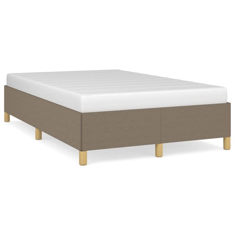 Casa si Gradina - Mobilier - Paturi si accesorii - Paturi - Cadru de pat, gri taupe, 120x190 cm, material textil - Infinity.ro