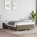 Casa si Gradina - Mobilier - Paturi si accesorii - Paturi - Cadru de pat, gri taupe, 120x190 cm, material textil - Infinity.ro
