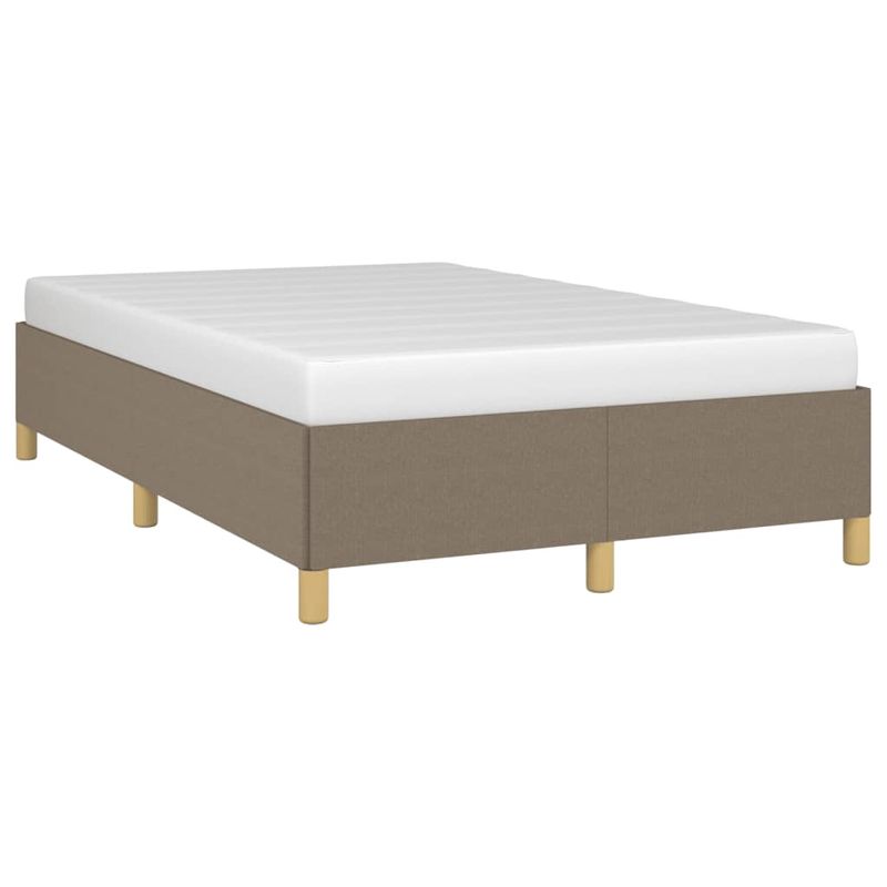 Casa si Gradina - Mobilier - Paturi si accesorii - Paturi - Cadru de pat, gri taupe, 120x190 cm, material textil - Infinity.ro