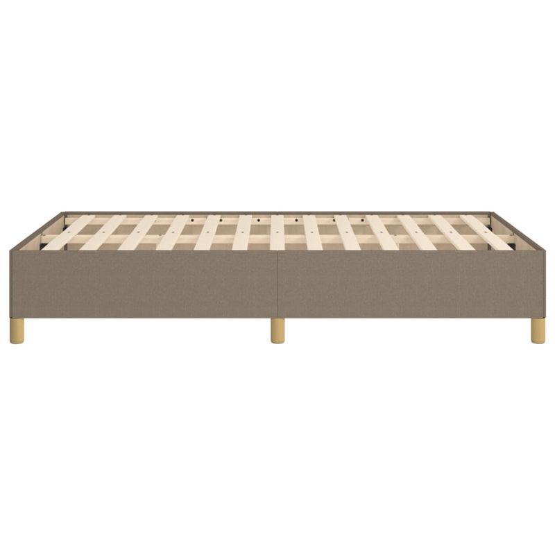Casa si Gradina - Mobilier - Paturi si accesorii - Paturi - Cadru de pat, gri taupe, 120x190 cm, material textil - Infinity.ro