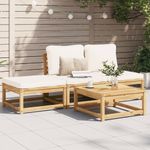 Casa si Gradina - Gradina si terasa - Mobilier exterior - Canapele si fotolii gradina - Set mobilier de gradina cu perne, 4 piese, lemn masiv de acacia - Infinity.ro