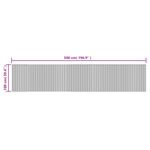 Casa si Gradina - Textile si covoare - Covoare - Covoare casa - Covor dreptunghiular, gri, 100x500 cm, bambus - Infinity.ro