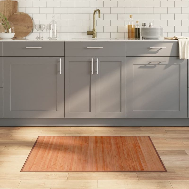 Casa si Gradina - Textile si covoare - Covoare - Covoare casa - Covor dreptunghiular, maro, 70x100 cm, bambus - Infinity.ro