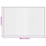 Casa si Gradina - Textile si covoare - Covoare - Covoare casa - Covor dreptunghiular, maro, 70x100 cm, bambus - Infinity.ro