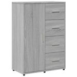 Casa si Gradina - Mobilier - Comode si corpuri - Comode - Servanta, sonoma gri, 60x31x84 cm, lemn prelucrat - Infinity.ro