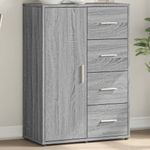 Casa si Gradina - Mobilier - Comode si corpuri - Comode - Servanta, sonoma gri, 60x31x84 cm, lemn prelucrat - Infinity.ro