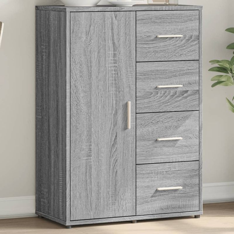 Casa si Gradina - Mobilier - Comode si corpuri - Comode - Servanta, sonoma gri, 60x31x84 cm, lemn prelucrat - Infinity.ro