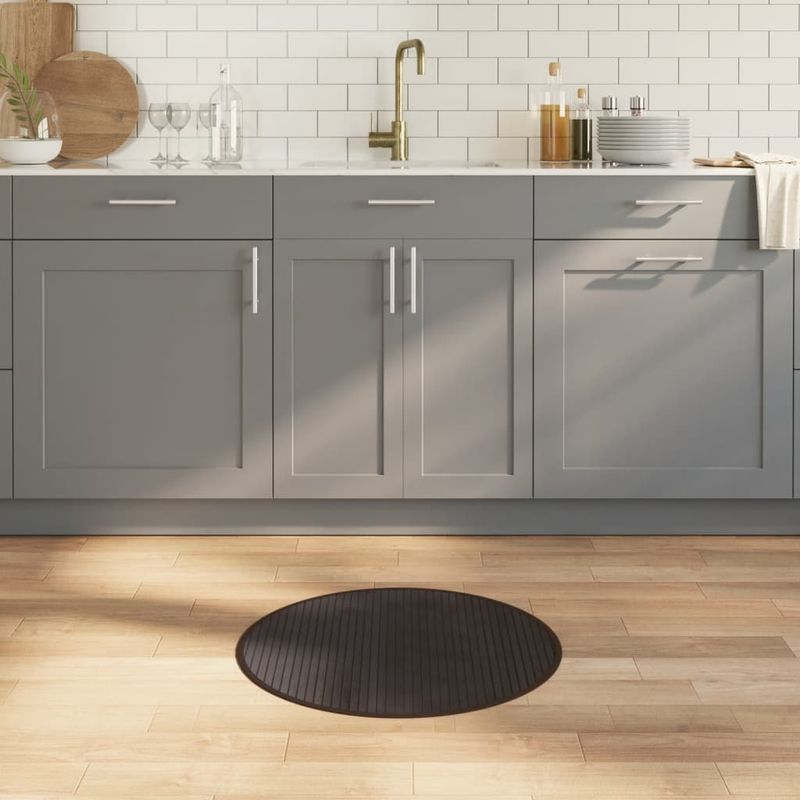 Casa si Gradina - Textile si covoare - Covoare - Covoare casa - Covor rotund, maro inchis, 60 cm, bambus - Infinity.ro