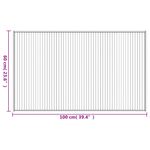 Casa si Gradina - Textile si covoare - Covoare - Covoare casa - Covor dreptunghiular, gri, 60x100 cm, bambus - Infinity.ro