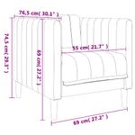 Casa si Gradina - Mobilier - Seturi de mobilier - Seturi living - Set de canapele, 3 piese, maro, textil - Infinity.ro